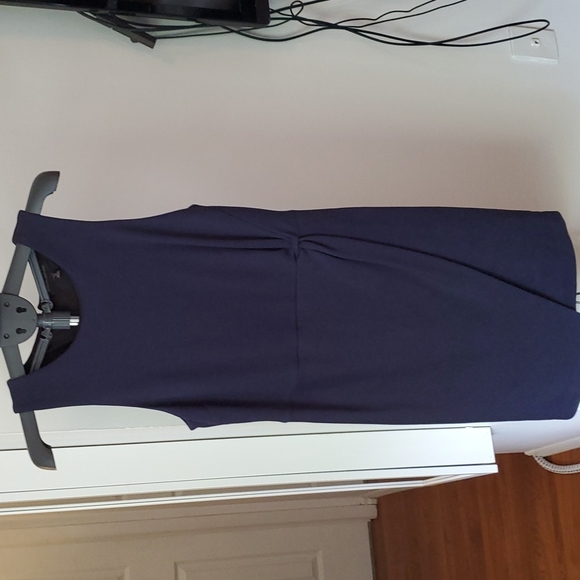 Navy petite 14 sleeveless Banana Republic dress. S1 - Picture 3 of 3